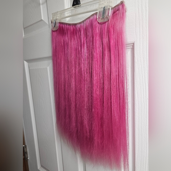 Pink Human Hair Halo Extension - Picture 5 of 5